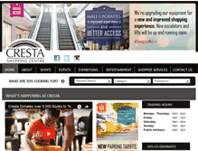 Tablet Screenshot of crestashoppingcentre.co.za